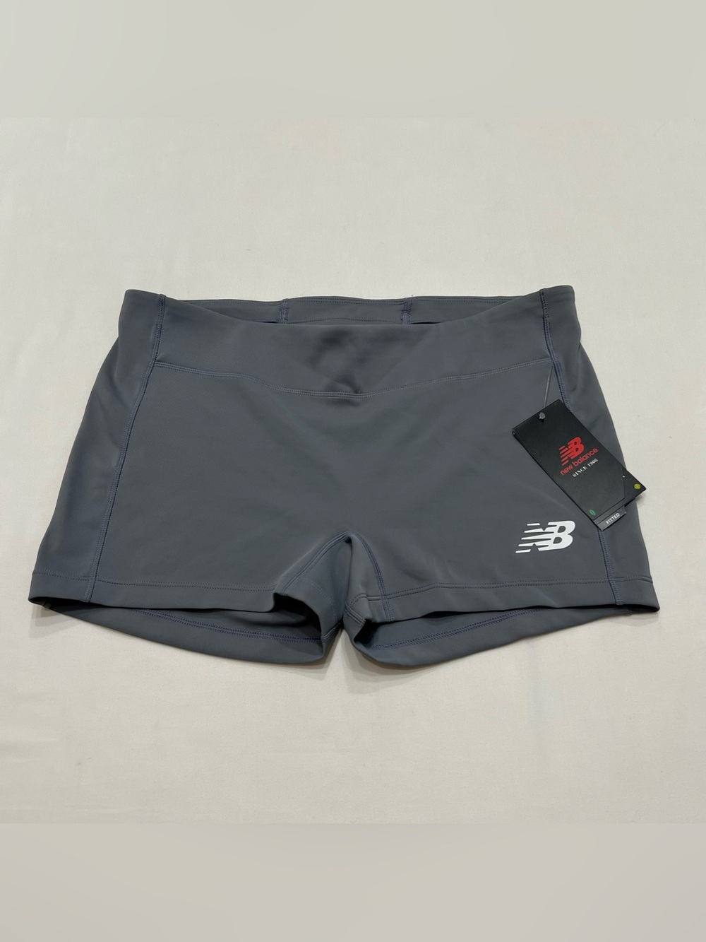 New Balance Athletic Running Boy Shorts Sz XL Low Rise Compression Gym Gray